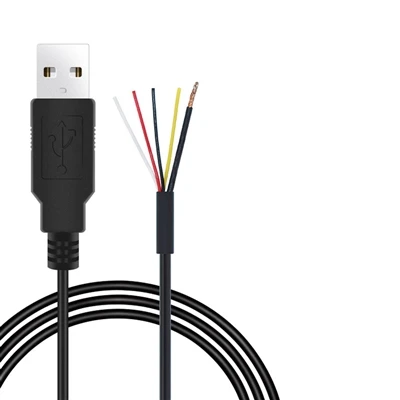 28Awg 4 ledninger USB 2. 0 Skriv inn en hann for å åpne ende pigtailkabel med...