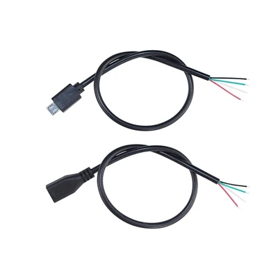 28awg 26awg 24awg 5 pin mikro USB2.0 for å åpne ende tinnet pigtailkabel for ...