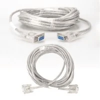 Gjennomsiktig 9-connductor RS232 skjermet modemkabel